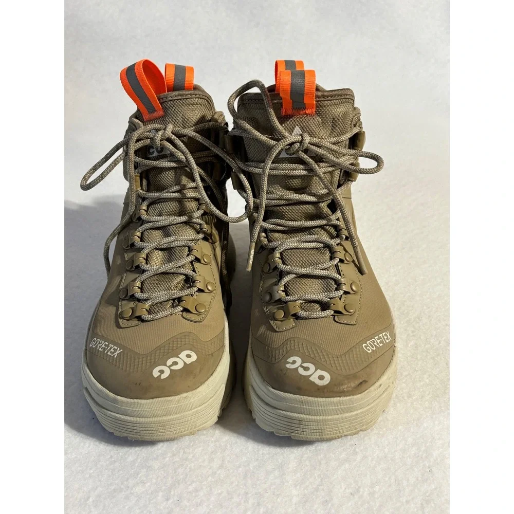 Nike ACG Air Zoom Gaiadome GORE-TEX Khaki Orange Boots DD2858-202 Boys 3.5